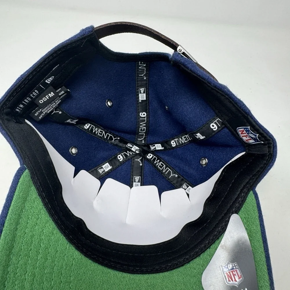 NWT Denver Broncos NFL Melton‎ New Era 9Twenty Solid Blue Wool Blend Hat Cap